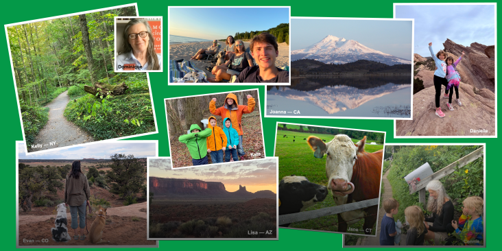 Photos people sent us showing what matters to them, such as family, community and the environment