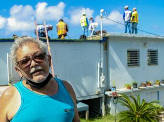 Solar panel installation at the home of Roberto Rexach