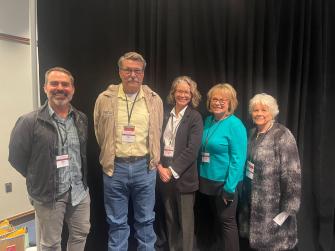 Vanessa Puig-Williams with attendees at Water in the Desert conference