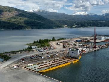 A marine offloading facility in Canada.