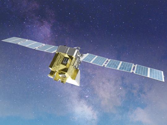 Satellite in space
