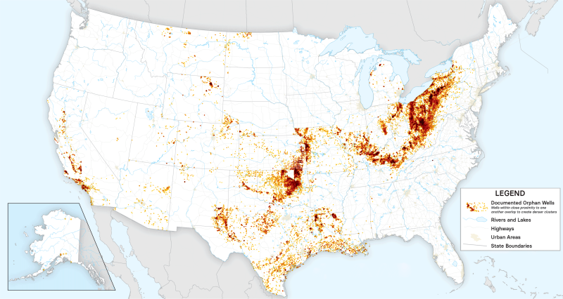 Orphan wells map