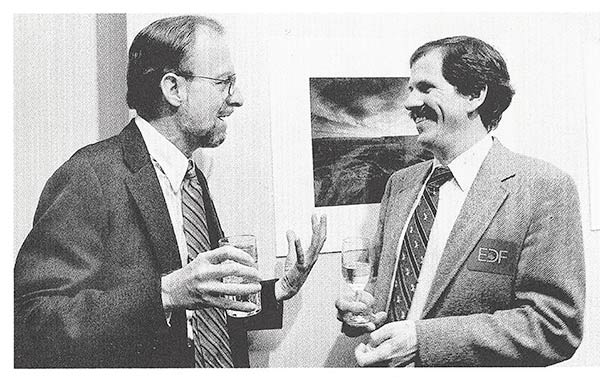Bob Wilson and Dan Dudek Wilson with former EDF economist Dr. Dan Dudek in 1987